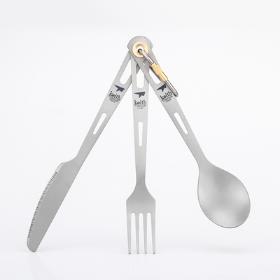 Ti5310 三件套钛餐具 3-Piece Titanium Cutlery Set